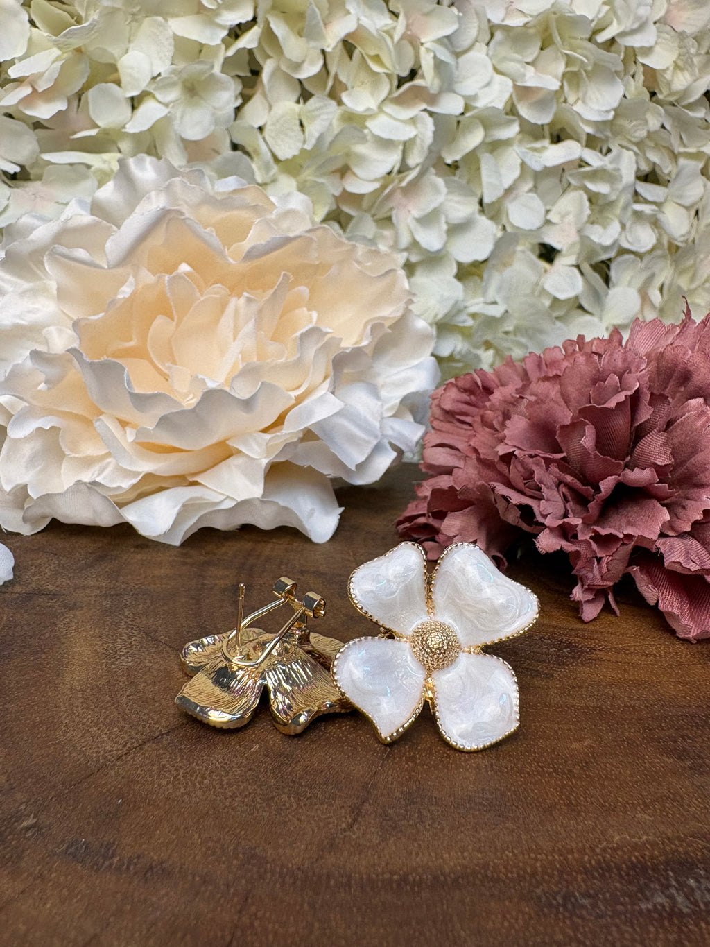 Pendientes flor