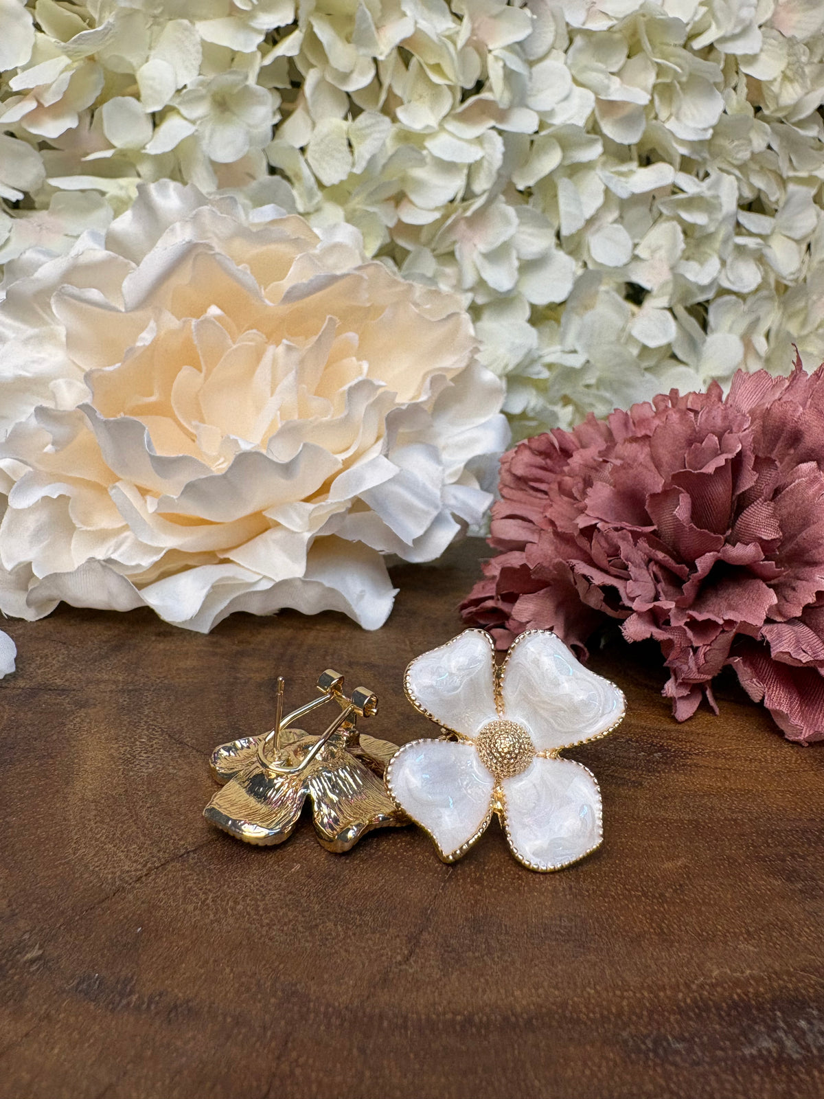 Pendientes flor