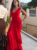 Vestido flamenca rojo