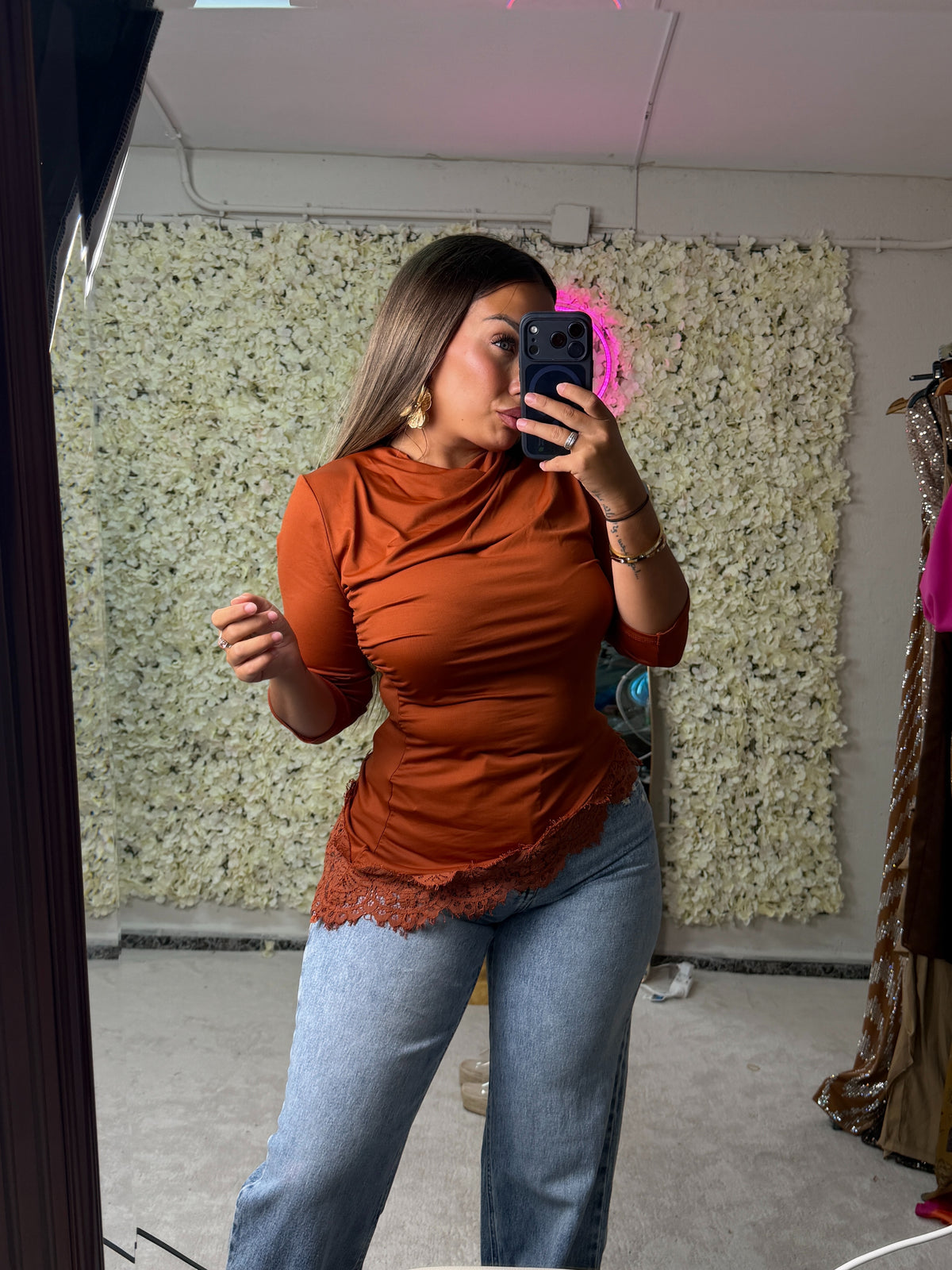 Camiseta encaje