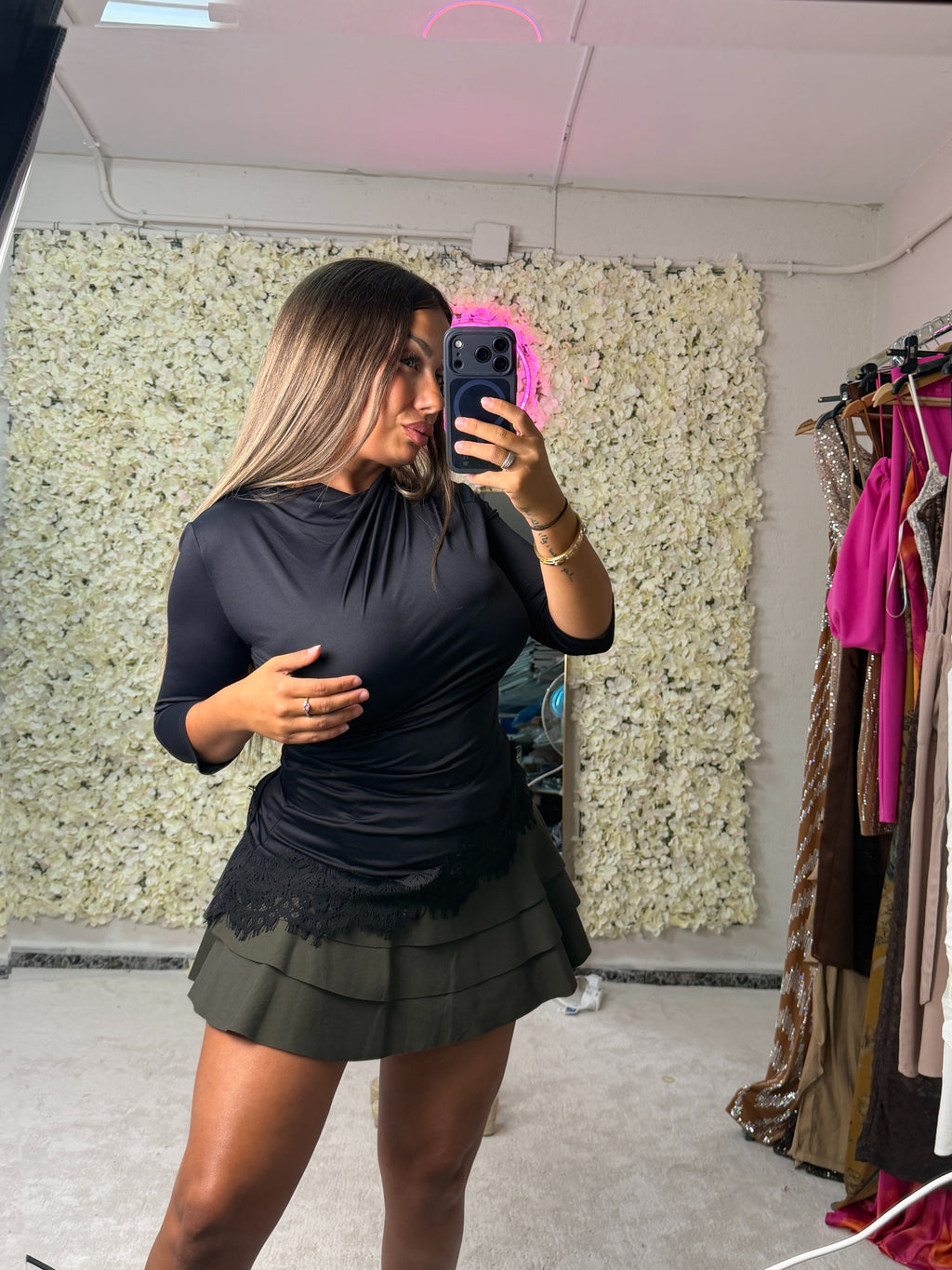Camiseta encaje