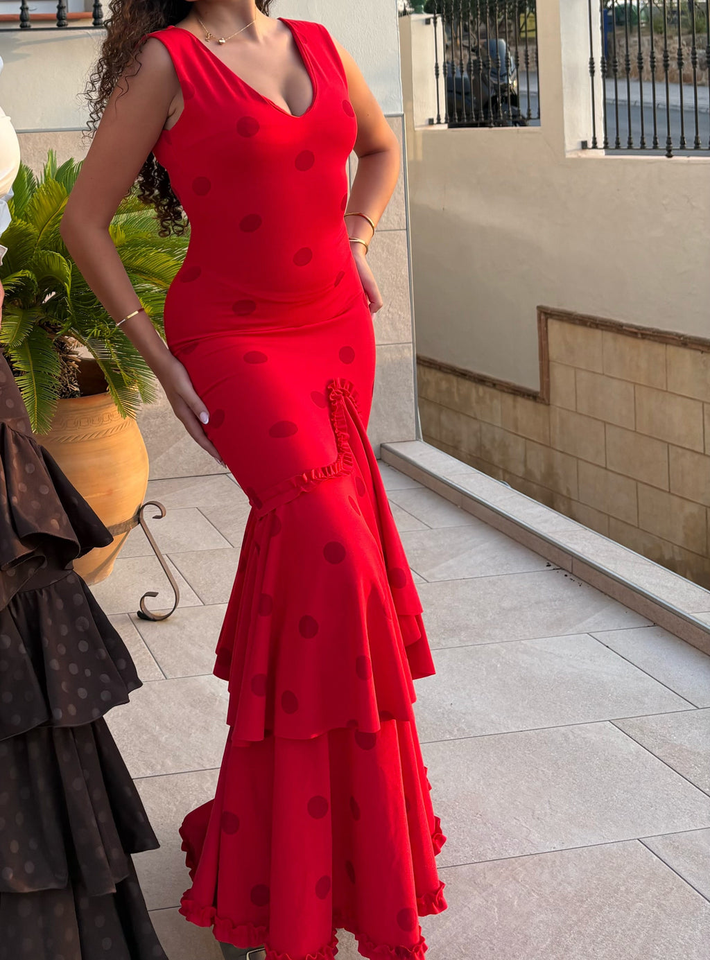 Vestido flamenca rojo
