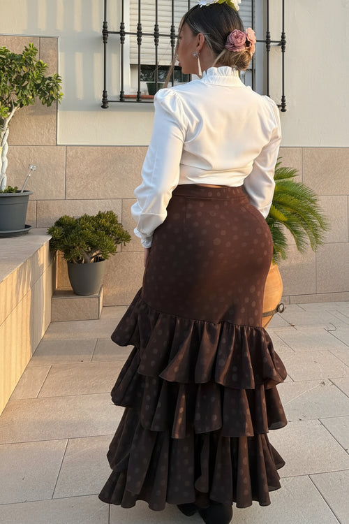 Falda flamenca lunares