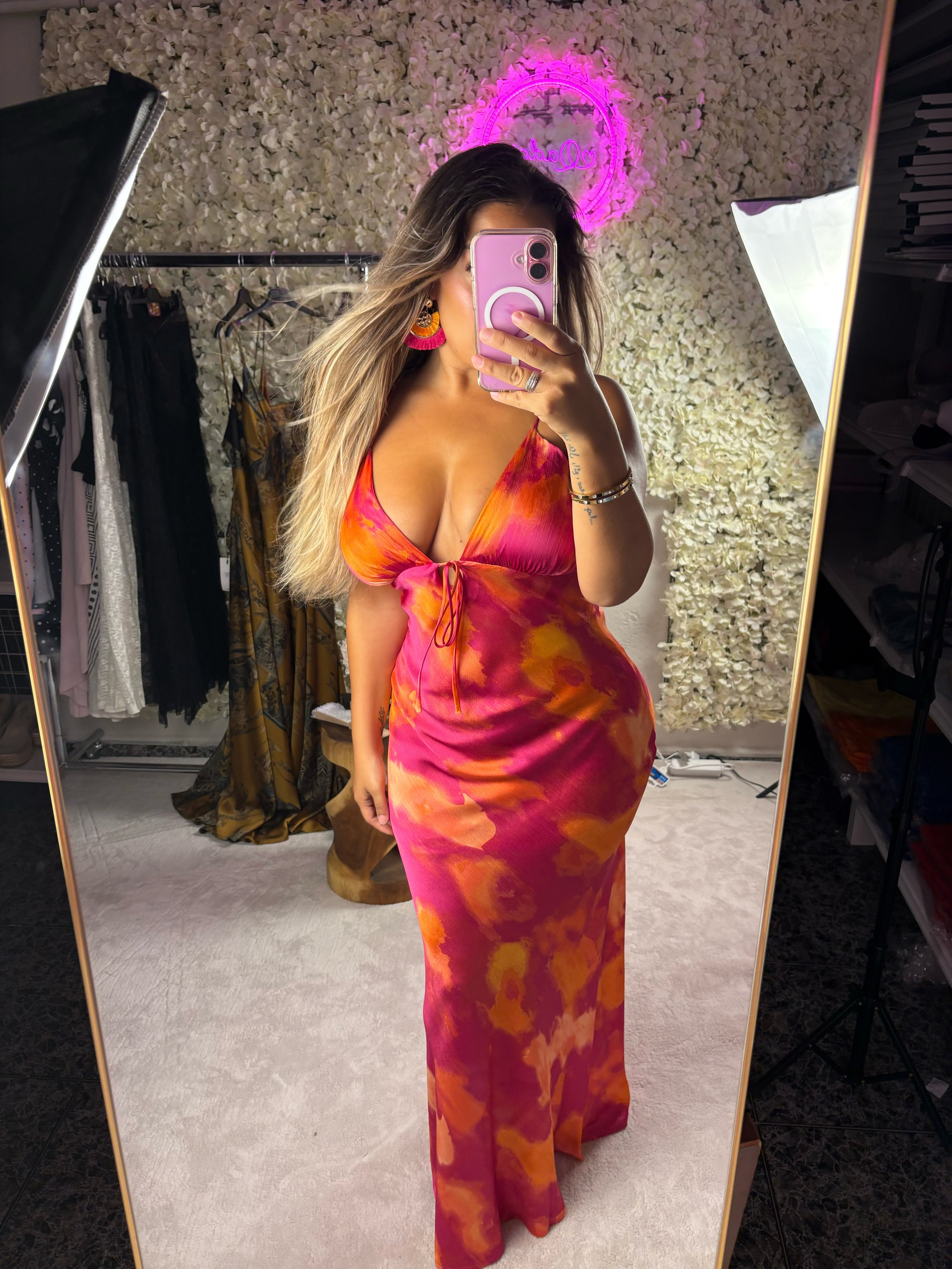 Vestido satinado