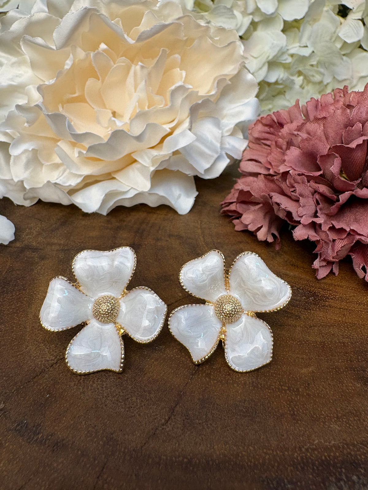 Pendientes flor