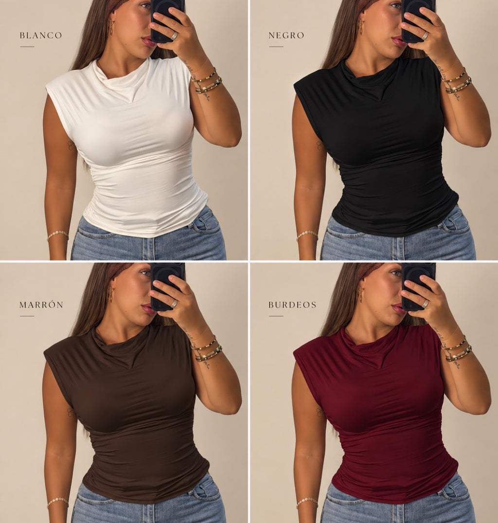 Camiseta hombreras