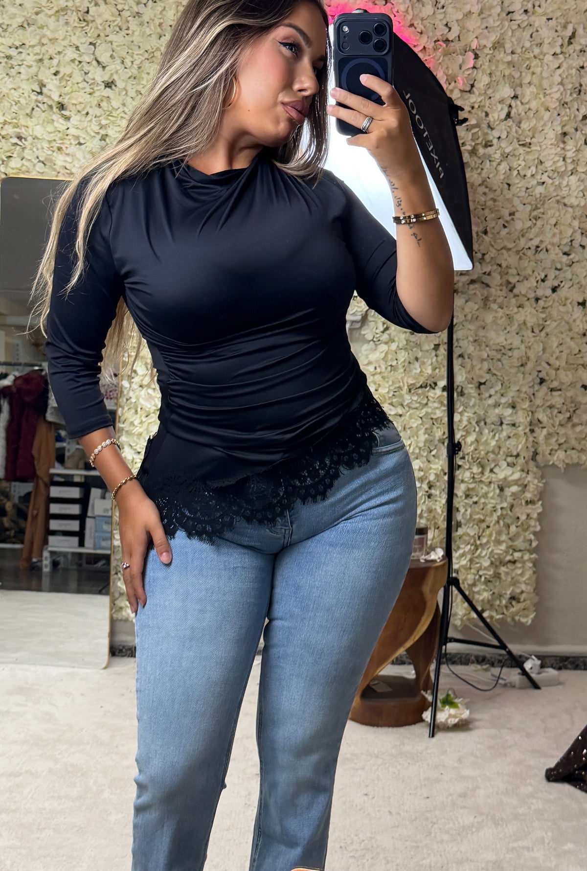 Camiseta encaje
